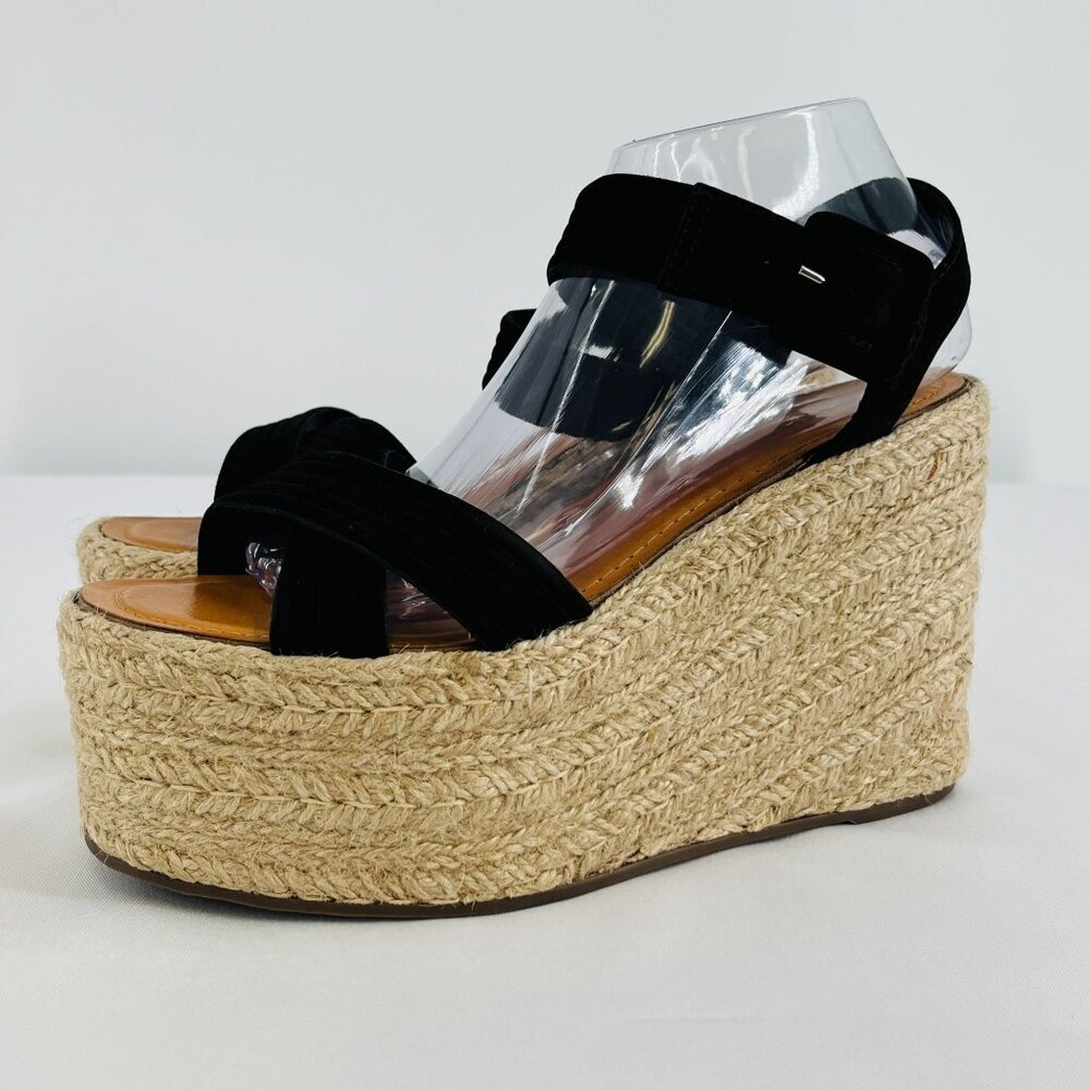 SCHUTZ Women's Blisse Ankle Strap Espadrille Platform Sandals Size 9.5